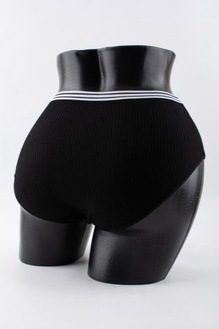 Слипы в рубчик с двумя черными полосками - фото 3