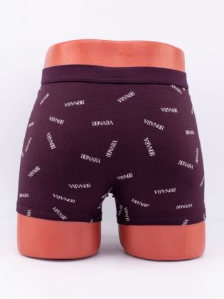 Однотонные мужские боксеры с надписями "Donara" - фото 3