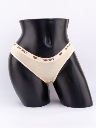 Слипы с эластичным поясом с надписью "sport" - фото 1