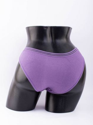 Слипы в рубчик с прозрачным поясом  - фото 3