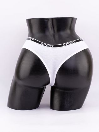 Стринги с черным поясом с надписью "sport" - фото 3