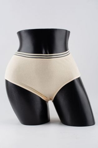 Слипы в рубчик с прозрачным поясом - фото 1