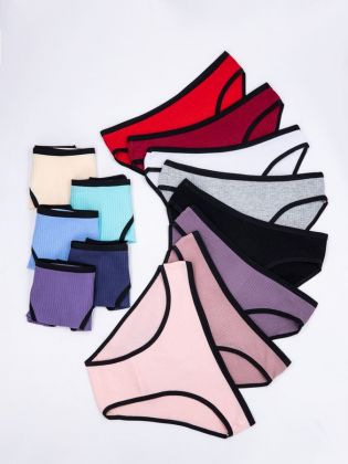 Слипы в рубчик с черной полоской - фото 2