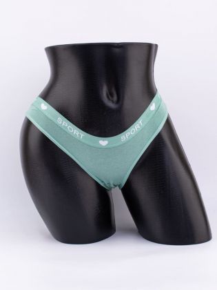 Слипы с эластичным поясом с надписью "sport" - фото 1