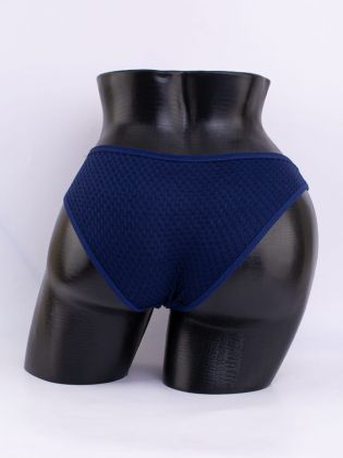 Слипы вафельные с кружевной вставкой - фото 3