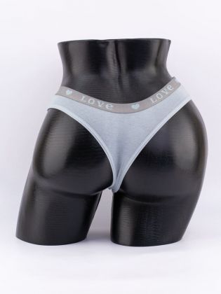 Стринги с эластичным поясом с надписью "love" - фото 3