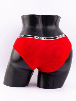 Слипы в рубчик с надписью "sport" - фото 3