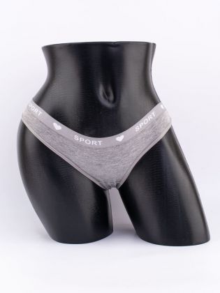 Слипы с эластичным поясом с надписью "sport" - фото 1