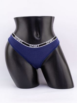 Стринги с черным поясом с надписью "sport" - фото 1