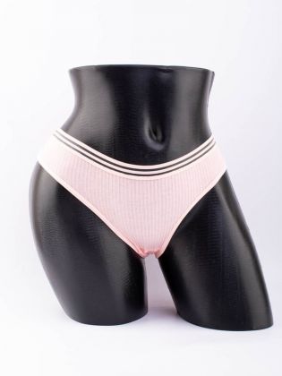 Слипы в рубчик с прозрачным поясом  - фото 1