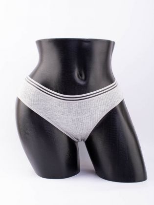 Слипы в рубчик с прозрачным поясом  - фото 1