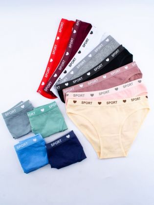 Слипы с эластичным поясом с надписью "sport" - фото 2