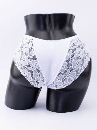 Слипы с цветочным кружевом  - фото 3