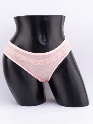 Слипы вафельные с кружевом - фото 1