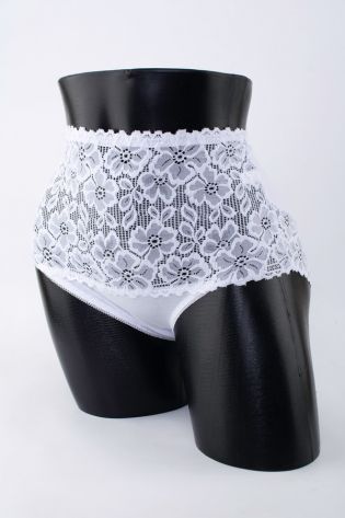 Слипы с цветочным кружевом - фото 1