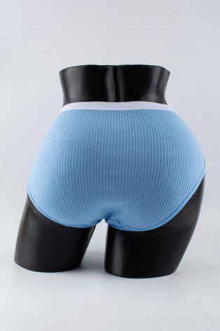 Слипы в рубчик с белым поясом - фото 3