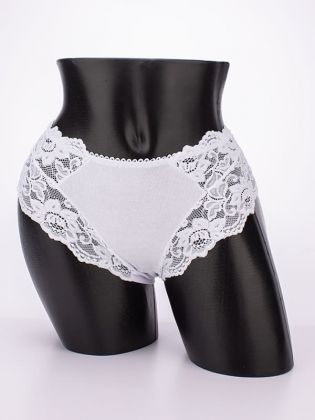 Слипы с цветочным кружевом - фото 1