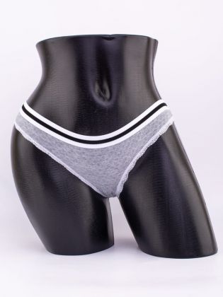 Слипы вафельные с эластичным поясом и кружевной окантовкой  - фото 1