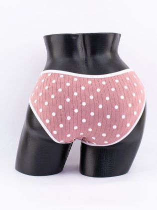 Слипы в крупный горошек с кружевом - фото 3