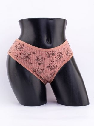 Слипы в горошек с цветочным принтом - фото 1