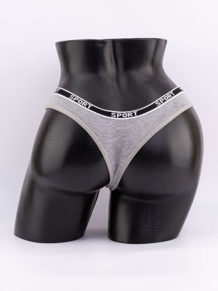 Стринги с черным поясом с надписью "sport" - фото 3