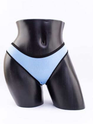 Слипы в рубчик с черной полоской - фото 1