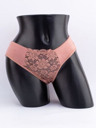 Слипы с кружевом спереди - фото 1