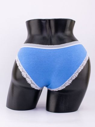 Слипы с кружевной окантовкой и эластичным поясом - фото 3