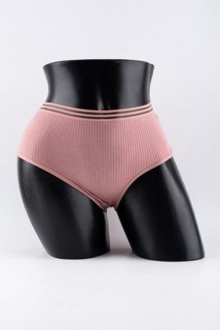 Слипы в рубчик с прозрачным поясом - фото 1