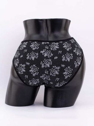 Слипы в горошек с цветочным принтом - фото 3