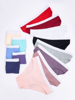 Слипы в рубчик с белым поясом - фото 2