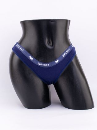 Слипы с эластичным поясом с надписью "sport" - фото 1