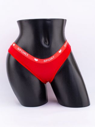 Слипы с эластичным поясом с надписью "sport" - фото 1