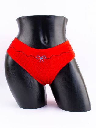 Слипы в горошек с принтом "бантик" - фото 1