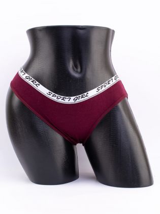 Слипы с эластичным поясом и надписью "sport" - фото 1