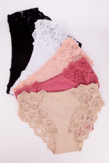 Слипы с цветочным кружевом 